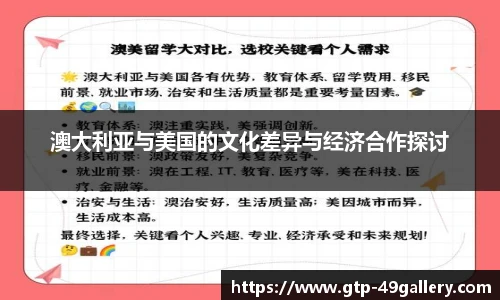 澳大利亚与美国的文化差异与经济合作探讨